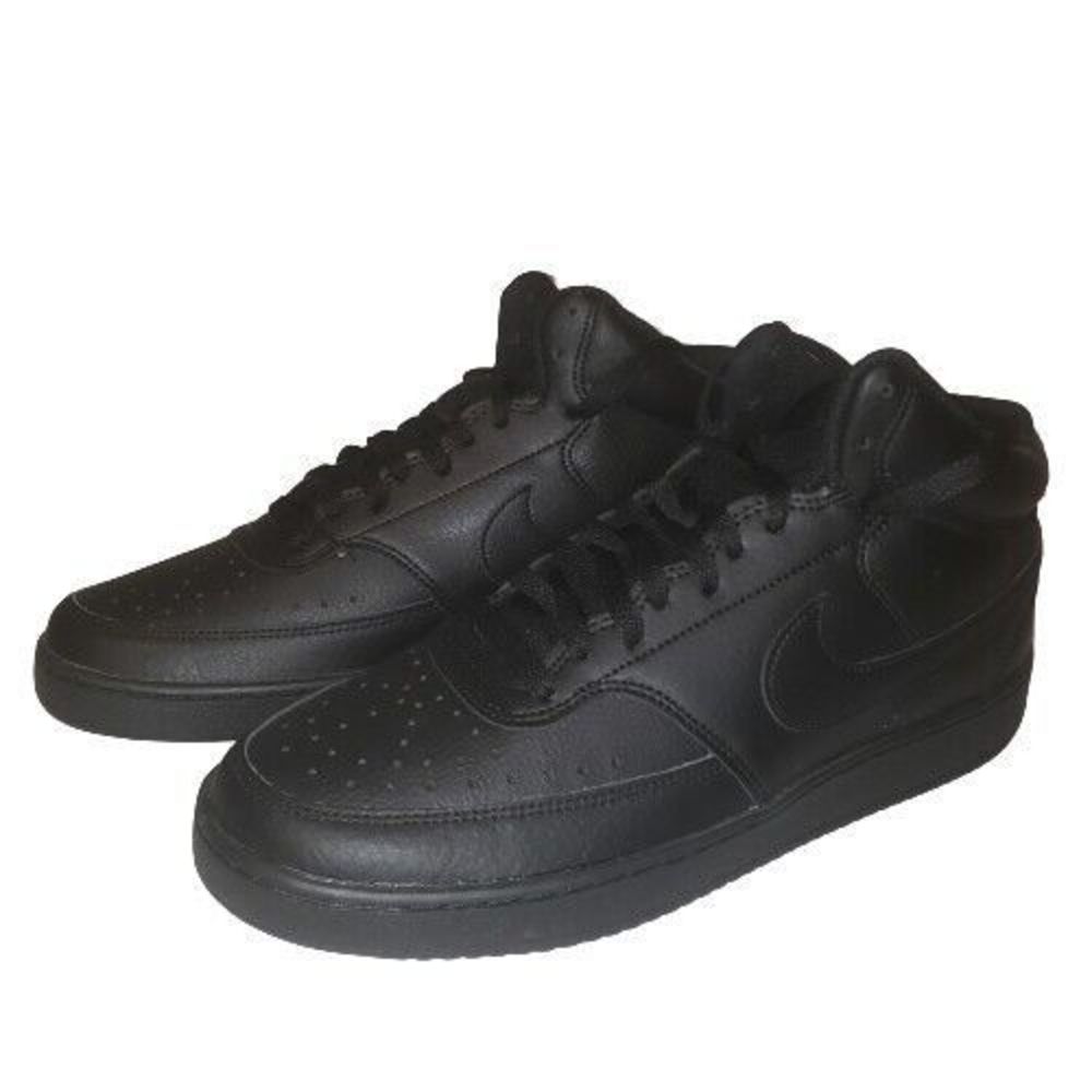 Nike Men's Shoes Court Vision Mid Black Size 10.5 Next Nature Triple (A009)